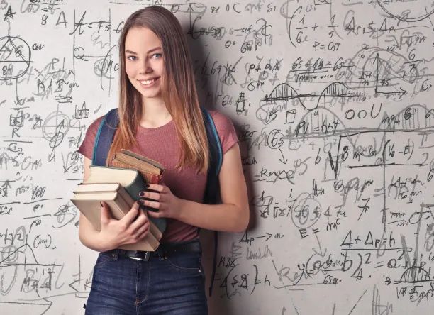 Online Math Learning Learn Zoe - Artistic Colorful Illustration - High Resolution