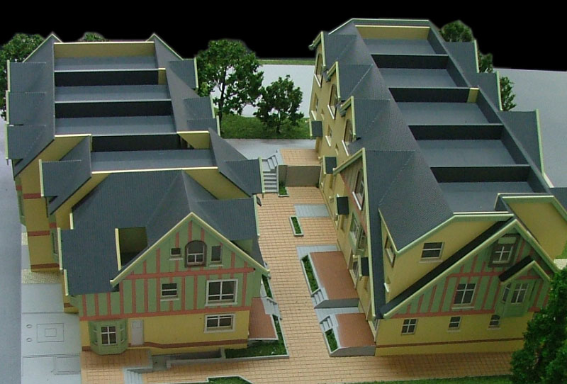 How to make a cardboard house with led lights part 2 | 46x24 | contemporary modern house. Residential Models | Architectural models | Juwei Scale Model