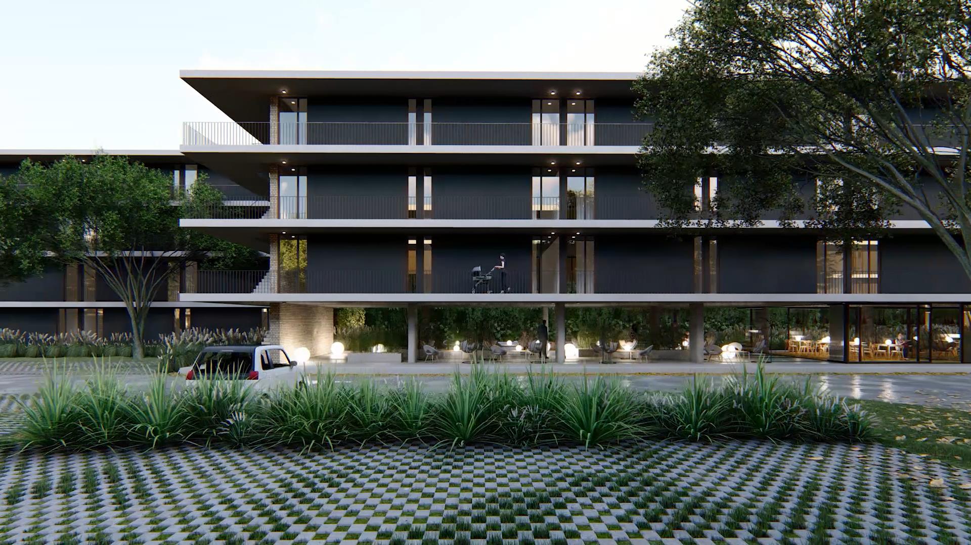 Visualización arquitectónica del proyecto MBVAA Apartments, vista 02