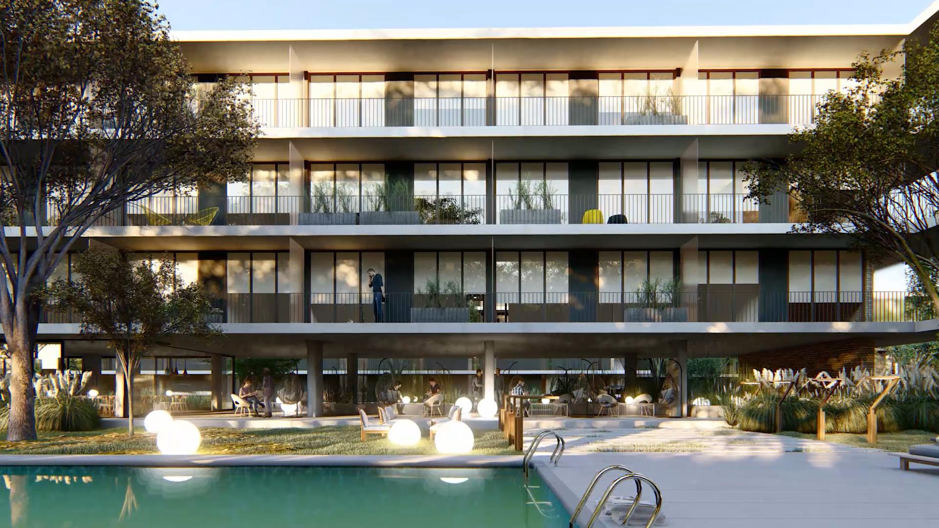 Visualización arquitectónica del proyecto MBVAA Apartments, vista 04