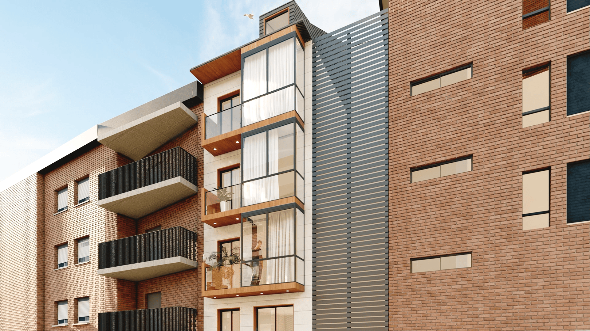 Visualización arquitectónica del proyecto Residencial Sotelo, vista 02