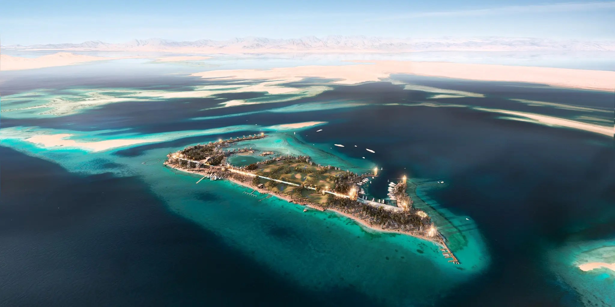Sindalah NEOM architectural visualization