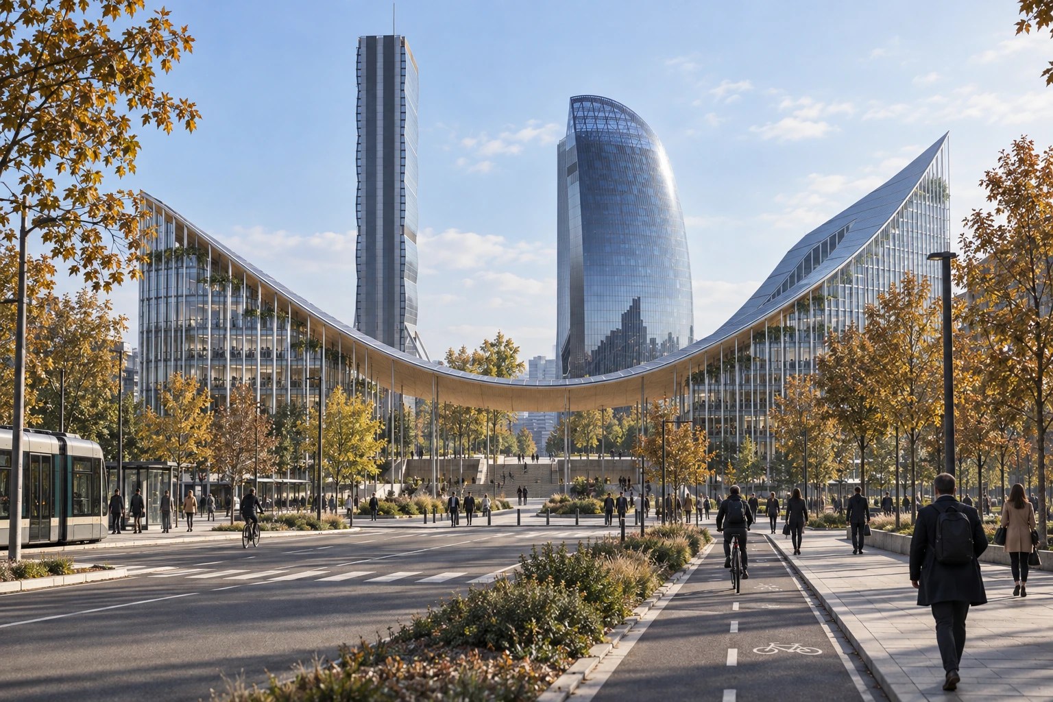 The Sunken City · CityWave Milan: the citylife gate. CityWave no es un objeto: es el umbral de un distrito.