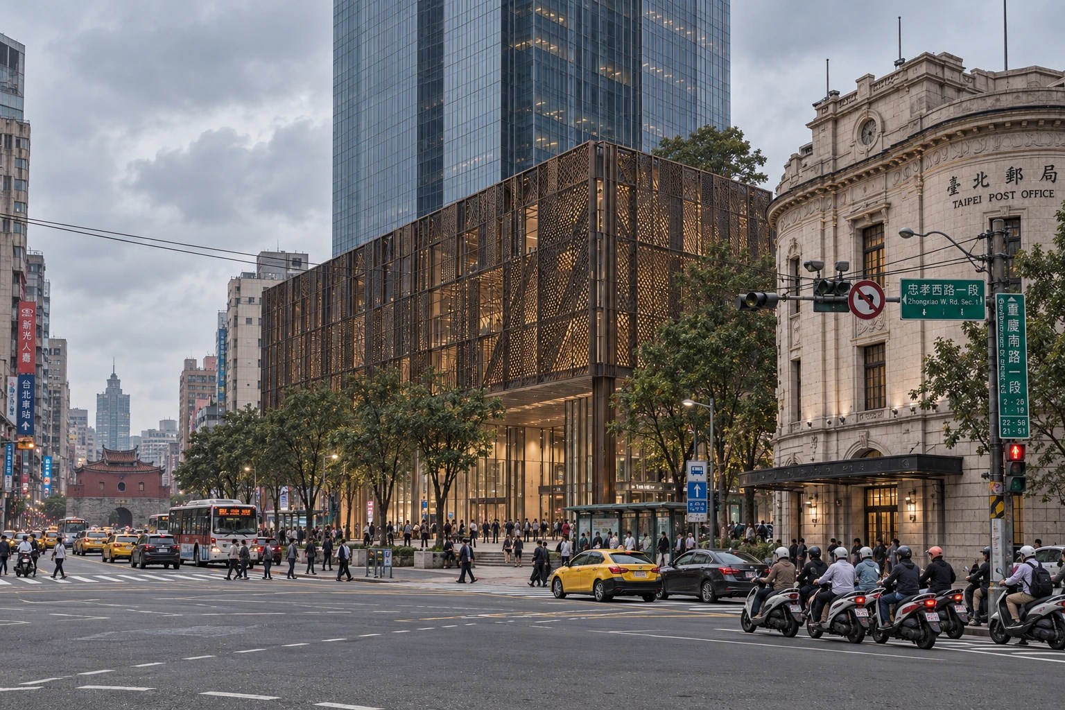 The Bronze Street · Taipei Post: the old address. The Old Address