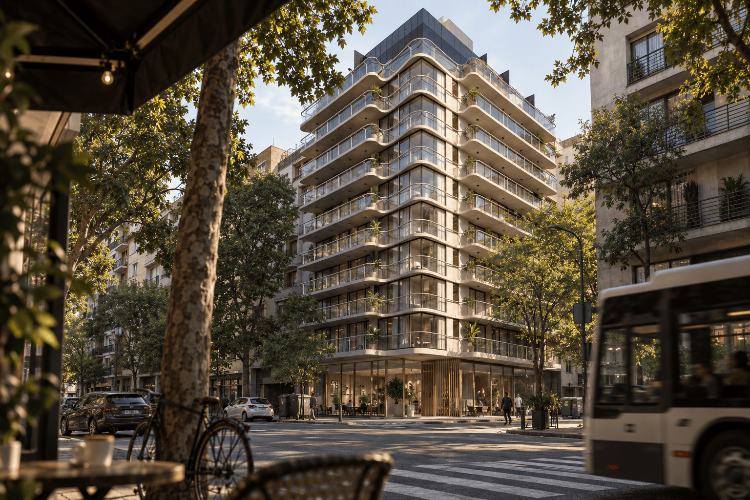 HAAUS Bustamante within the urban context of Buenos Aires