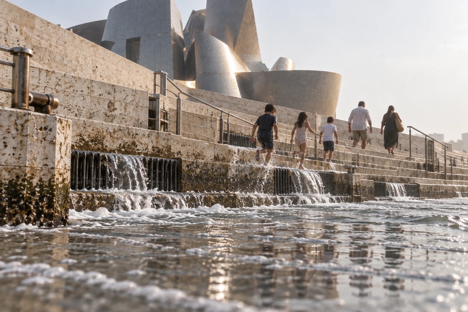Tidal Room, Guggenheim Abu Dhabi: incoming tide. The tide enters without asking permission.