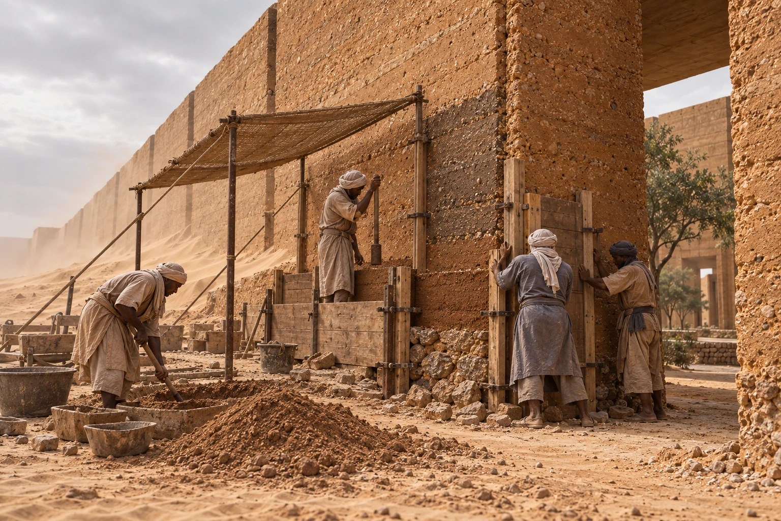 The First Shadow · Great Green Wall: rebuilding day. La erosión no es un fallo; activa el siguiente ciclo de trabajo.