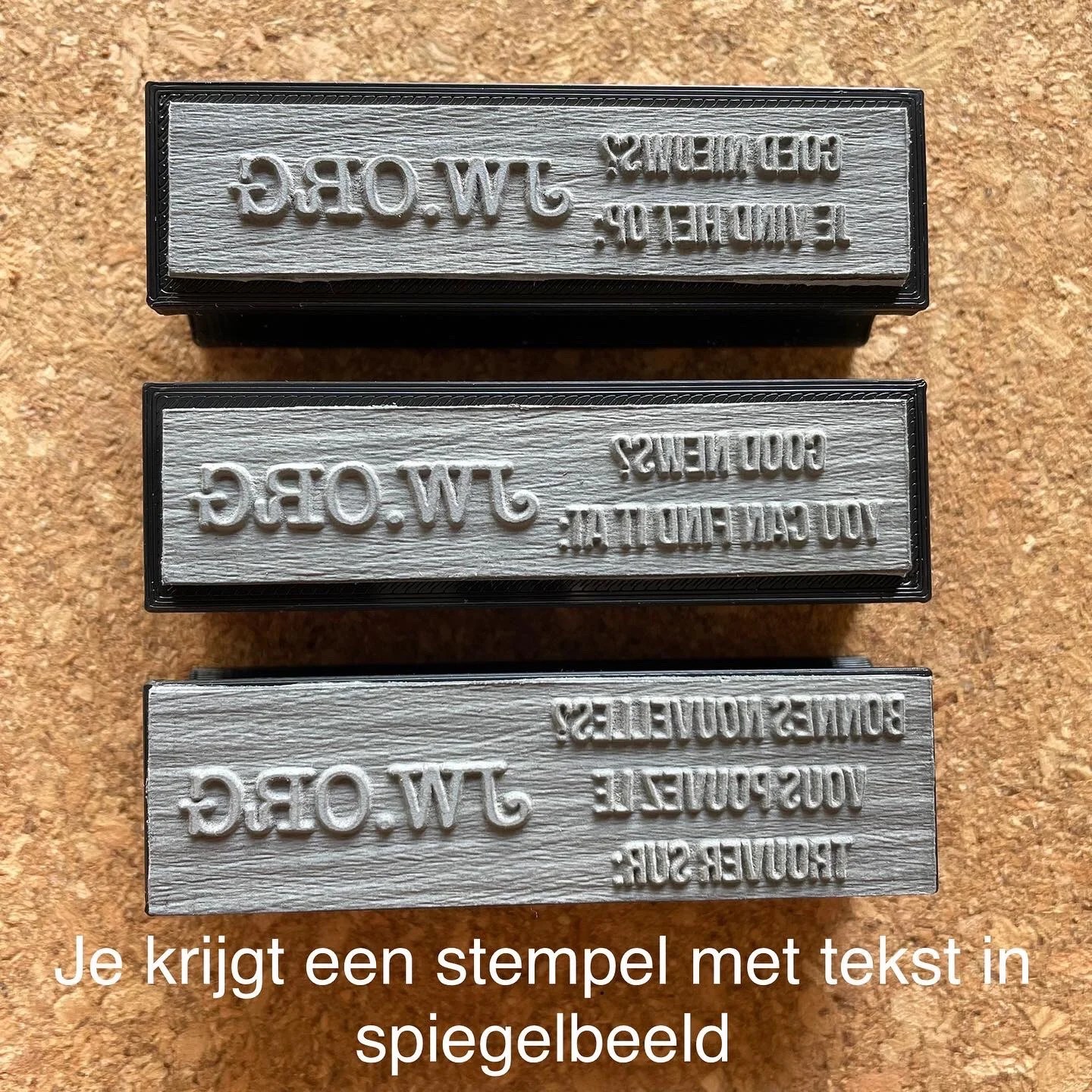 Stempel "Goed nieuws? JW.ORG"
