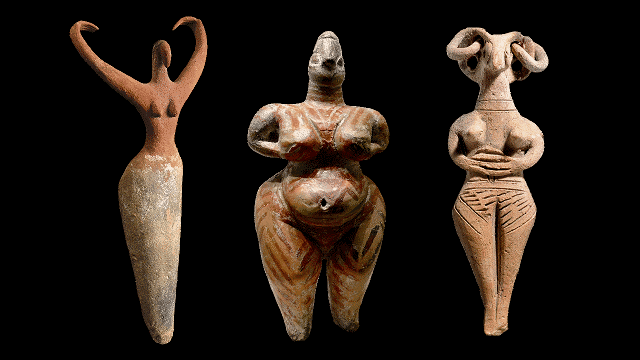 Dancing stone goddesses in ‘Seder-Masochism’ directed by Nina Paley.