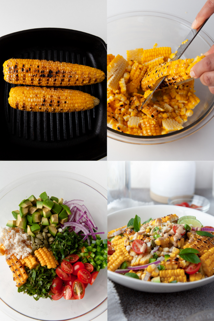 steps to make avocado corn salad
