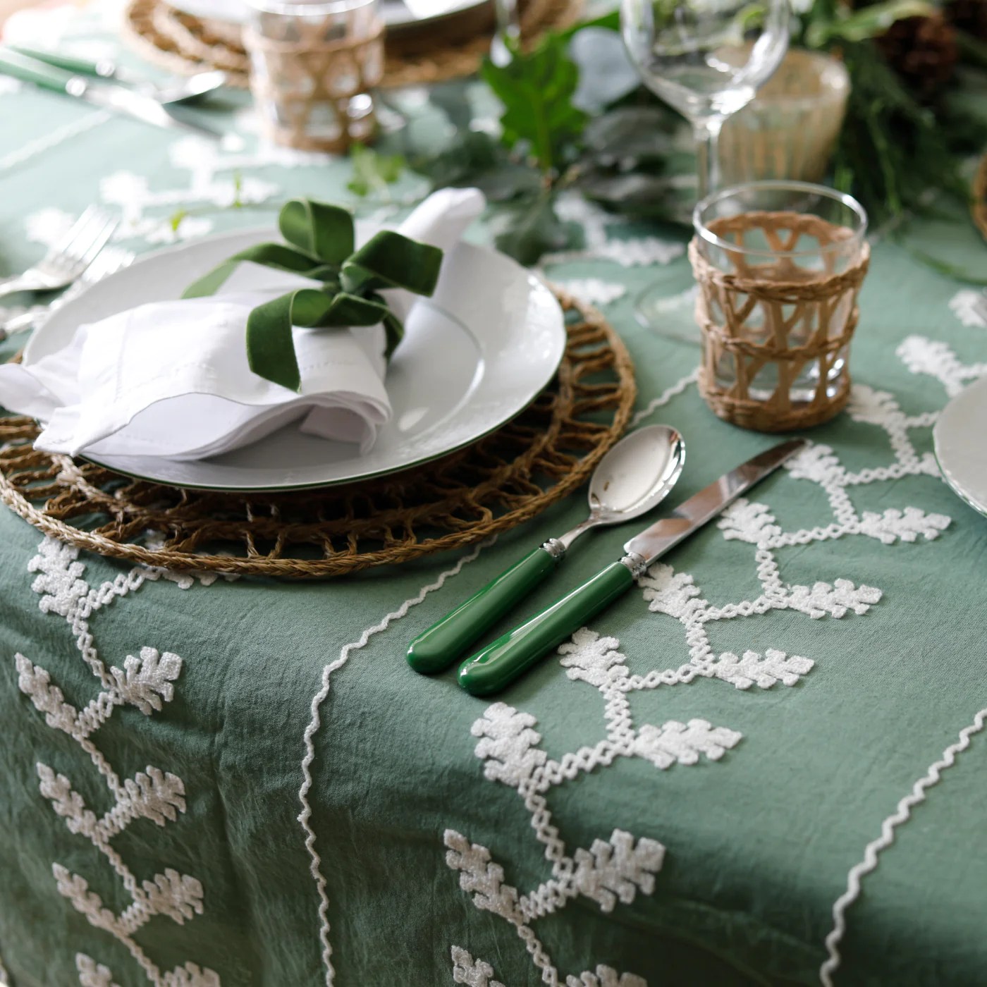 Hand Embroidered Inca Tablecloth