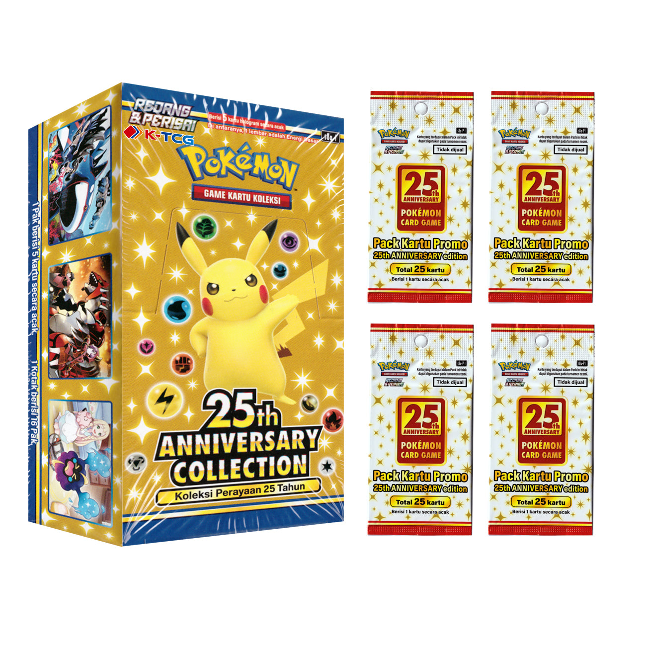 Pokemon Cards “25th Anniversary Collection” Booster Box Indonesian