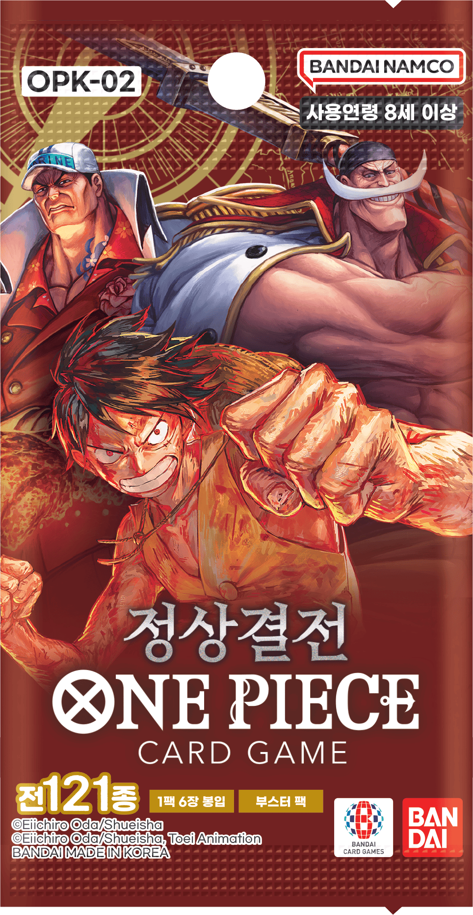 One Piece Cards “Paramount War” OP02 Booster Box Korean Ver – K-TCG