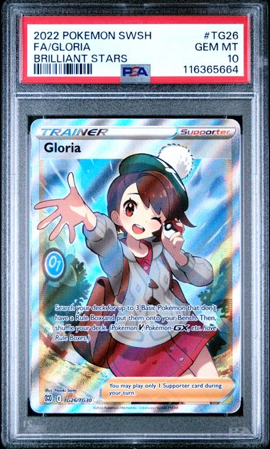 PSA 10] Pokemon Card “Gloria” TG26/TG30 Brilliant Stars English