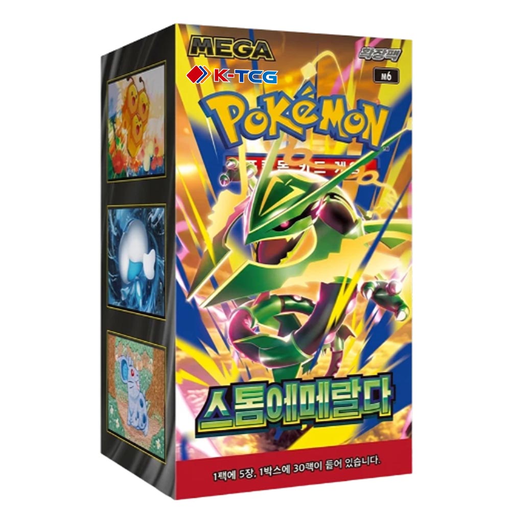 Pokemon Cards “Storm Emeralda” M6 Booster Box Korean Ver – K-TCG