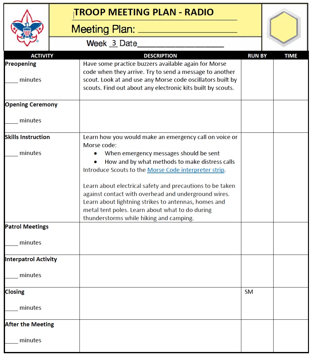 Troop Program Feature: Radio | K2BSA Amateur Radio Association