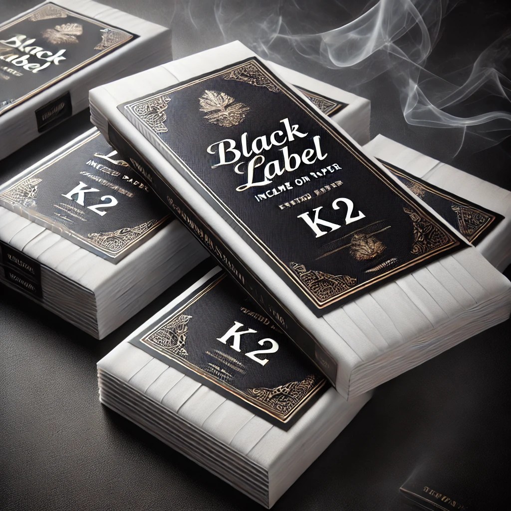 Black Label Incense on Paper