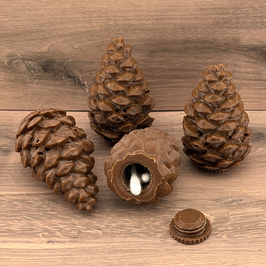 3D Plastic PINECONES