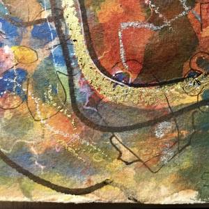 Watercolor fantasy painting for sale