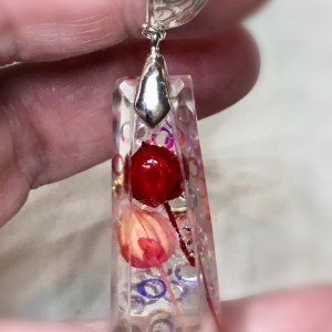 Linen pendant necklaces
