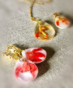 Snowdrops jewelry set