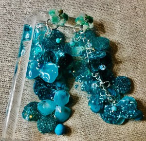 Turquoise fantasy earrings 