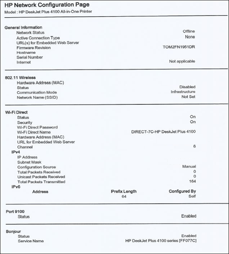 Hp deskjet 2700, 4100, 4800 printers