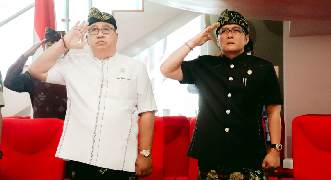 Bupati Giri Prasta Ikuti Upacara Peringatan Hari Lahir Pancasila Jadikan Pancasila Sebagai Bintang Penuntun-kabarbalihits