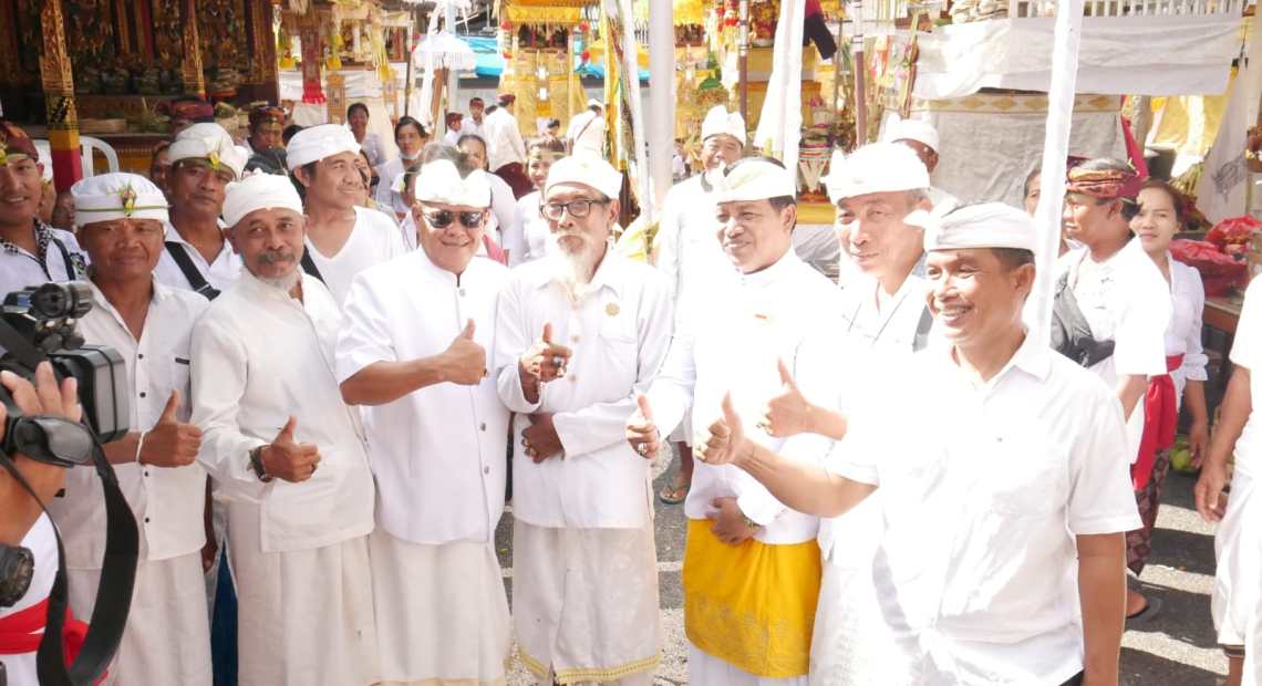 Hadir Sebagai Saksi Sekala Pujawali Pura Panti Pasek Gelgel, Wayan Suyasa Apresiasi Krama Pengempon Nangun Yadnya Dengan Semangat Kebersamaan-kabarbalihits