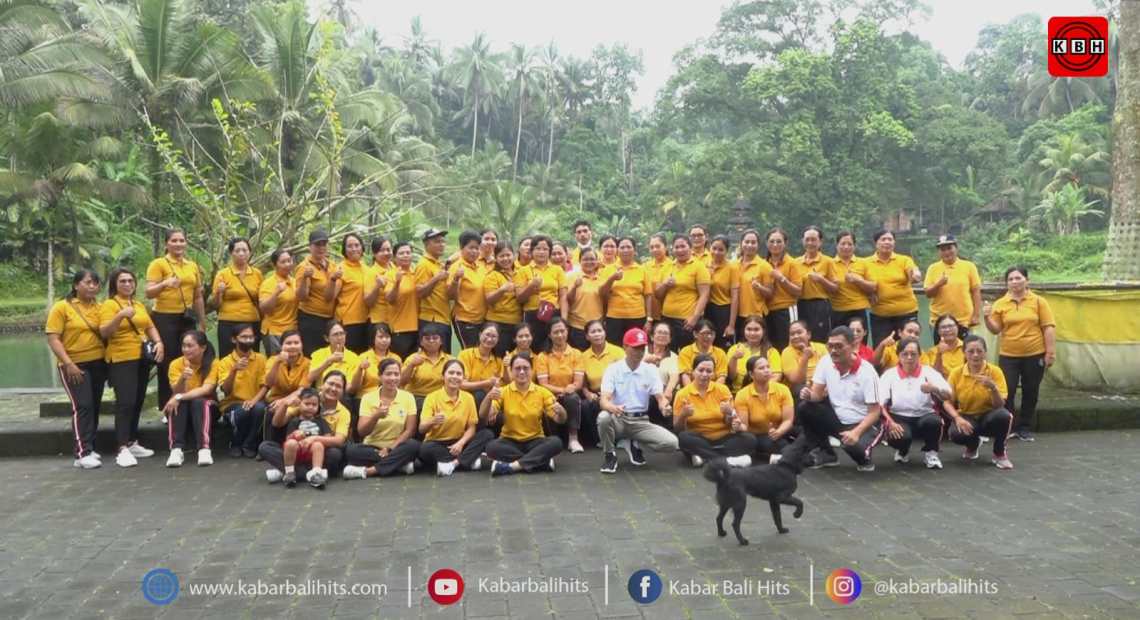 HUT ke 77 PGRI, IGTKI Kecamatan Abiansemal Gelar Senam Pancasila di Taman Mumbul Sangeh-kabarbalihits