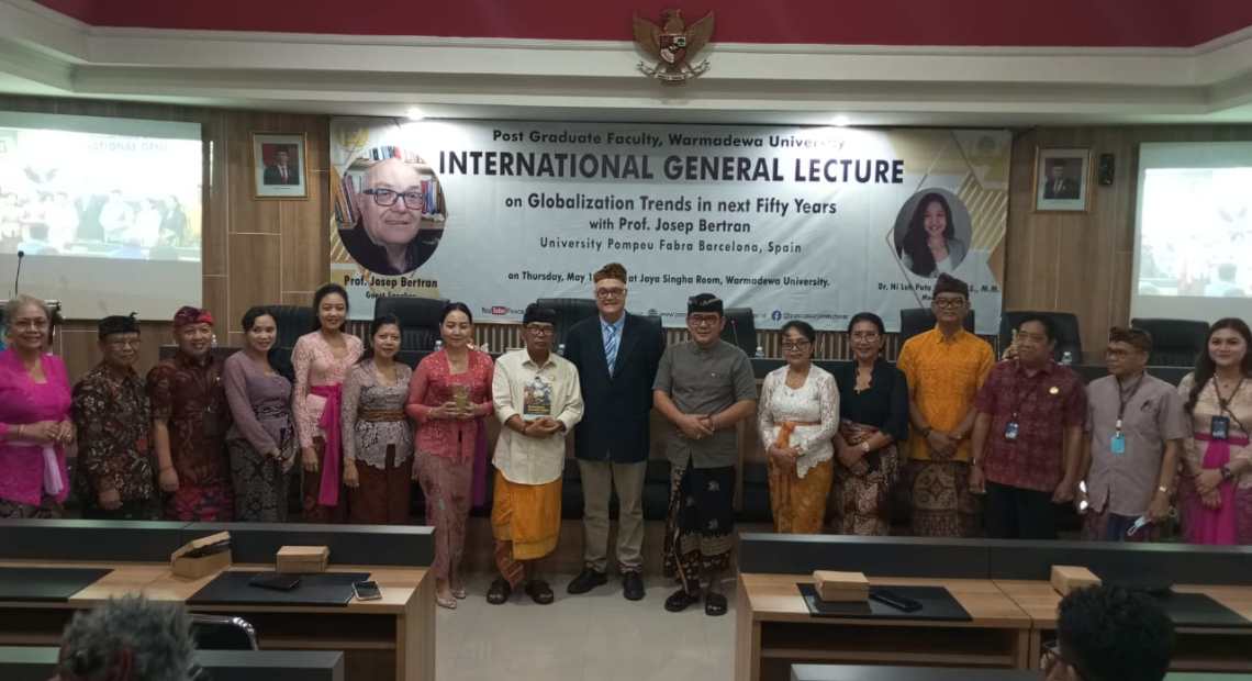 Hadirkan Guru Besar University Pompeu Fabra, Fakultas Pascasarjana Unwar Gelar Kuliah Umum Internasional, Bahas Tren Globalisasi 50 Tahun ke Depan-kabarbalihits
