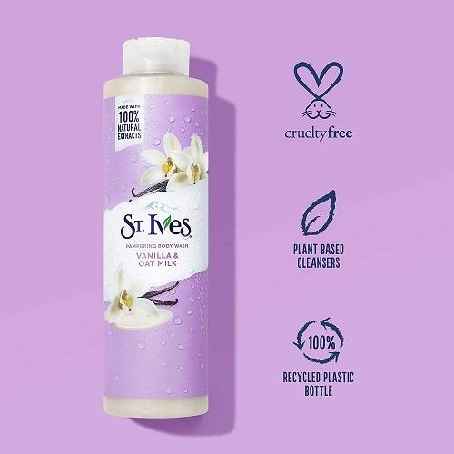St. Ives Pampering Body Wash (Vanilla & Oatmilk) 650ml