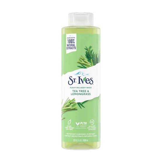 St. Ives Exfoliating Body Wash (Tea Tree & And Lemon Grass) 610ml