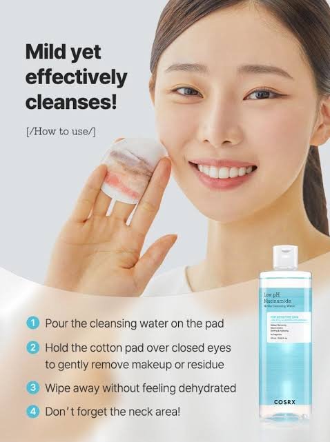COSRX Low pH Niacinamide Micellar Cleansing Water For Sensitive Skin 400ml