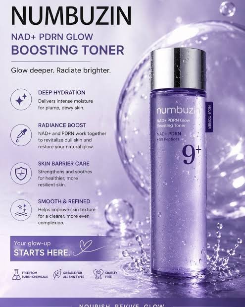Numbuzin NAD+ PDRN Glow Boosting Toner 150ml