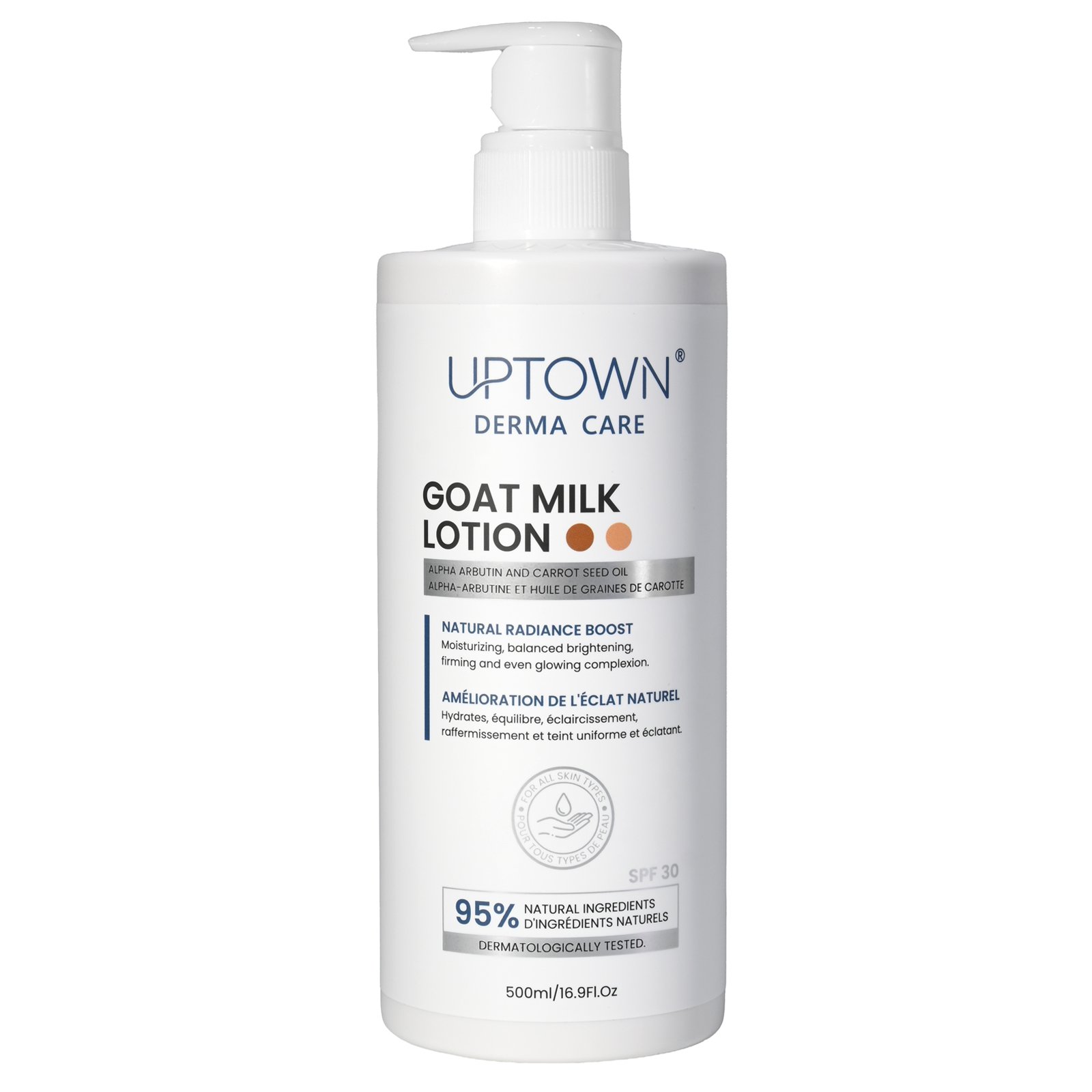 Uptown Derma Care Goat Milk Lotion (Natural Radiance Boost) 500ml