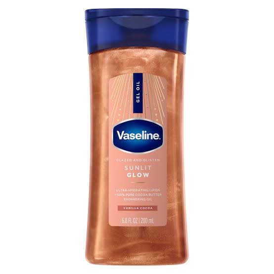 Vaseline Glazed And Glisten Sunlit Glow Shimmering Body Oil 200ml
