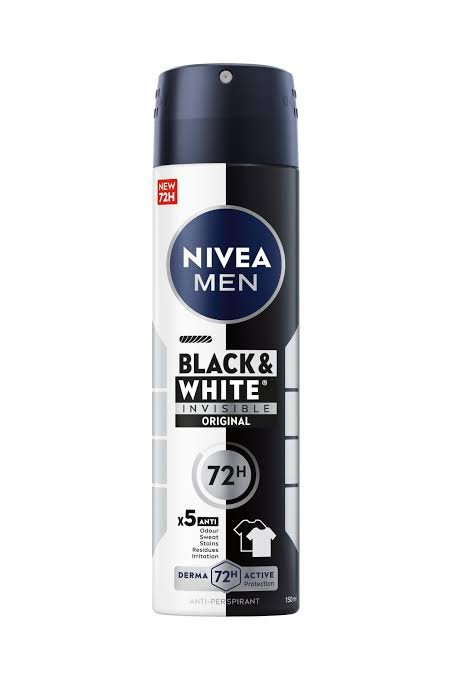 Nivea Black & White Invisible Original 72H Anti-Perspirant Deodorant Body Spray 200ml
