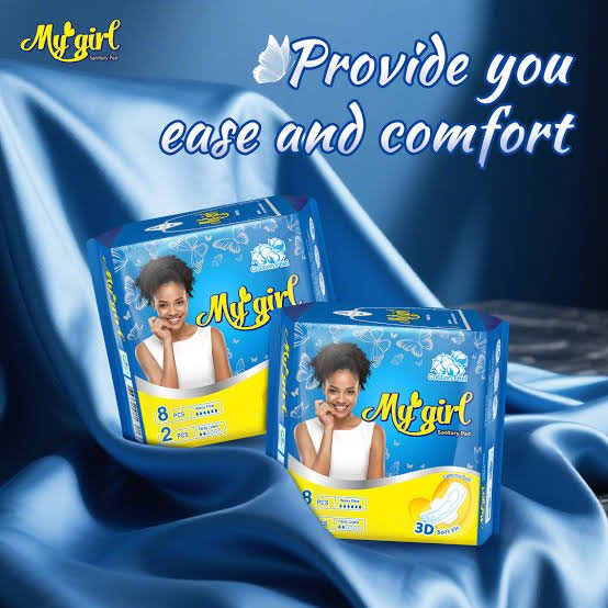 My Girl Sanitary Pad 8+2 Pcs (With A Free Pack Of Kiss Kids Wipes 5pcs)