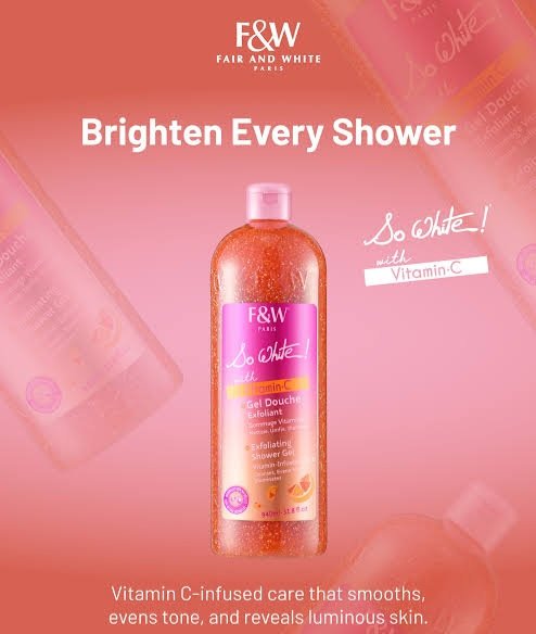 Fair & White So White So White Vitamin C Exfoliating Shower Gel 940ml