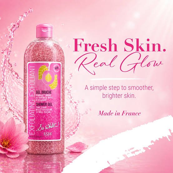 Fair & White So White Exfoliating Tonic Scrub Shower Gel