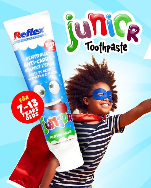 Reflex Junior Kids Toothpaste (7-13years) 75g