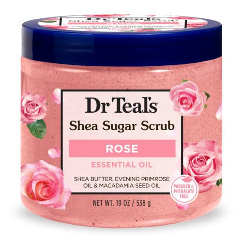 Dr. Teal's Shea Sugar Scrub (Rose) 538g