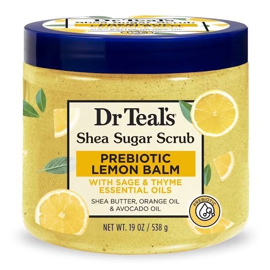 Dr. Teal's Shea Sugar Scrub (Prebiotic Lemon Balm)