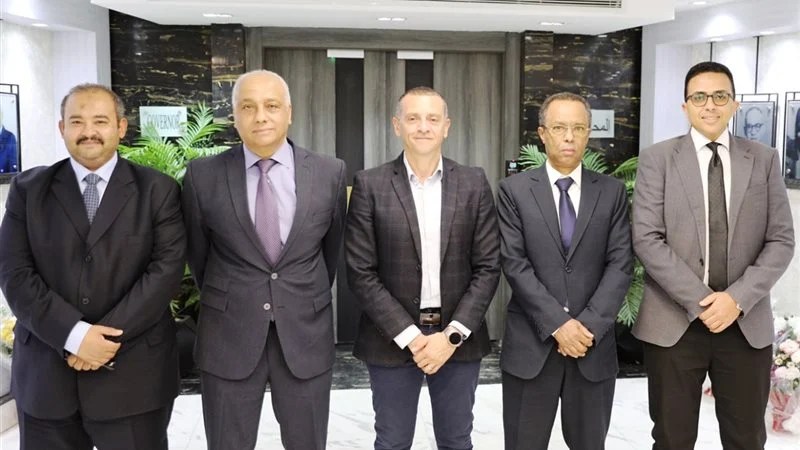 وفود من نادي القضاة يقدمون التهنئة للمهندس عمرو لاشين بمناسبة تعيينه محافظًا لأسوان