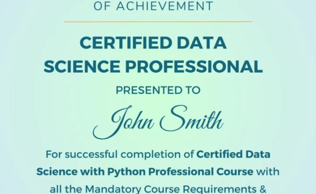 Data Science With Python Course