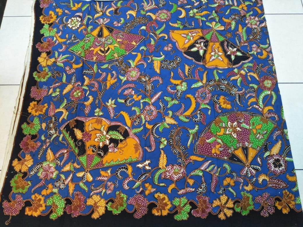 Kain sifon chiffon silky jetblack per meter. Grosir Kain Batik Printing asli Produksi asal Solo