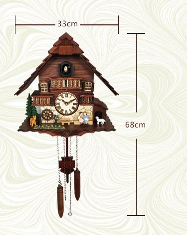 A18KCKW2622MD Kaiser Black Forest Chalet Quartz Cuckoo solid wood