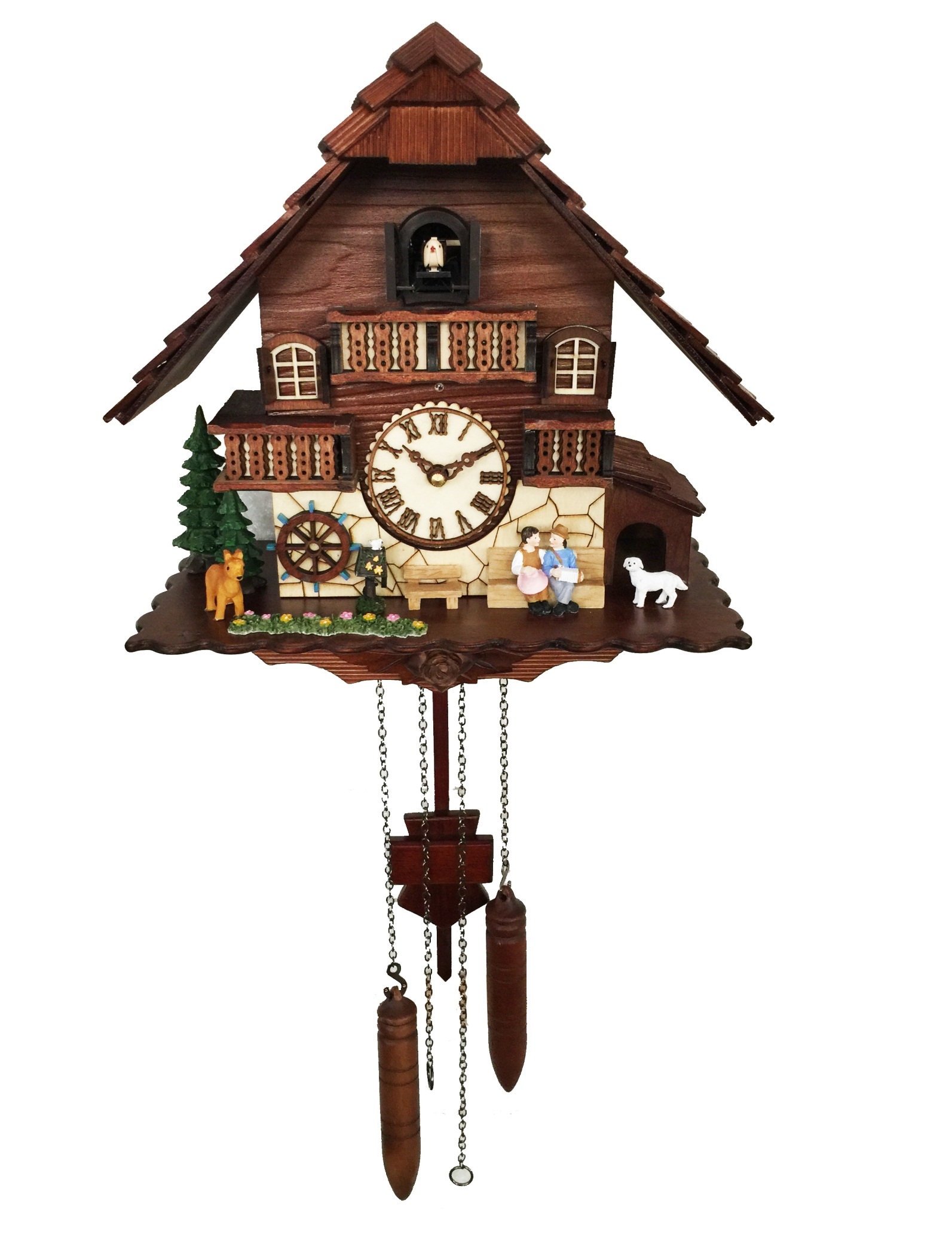 A18KCKW2622MD Kaiser Black Forest Chalet Quartz Cuckoo solid wood