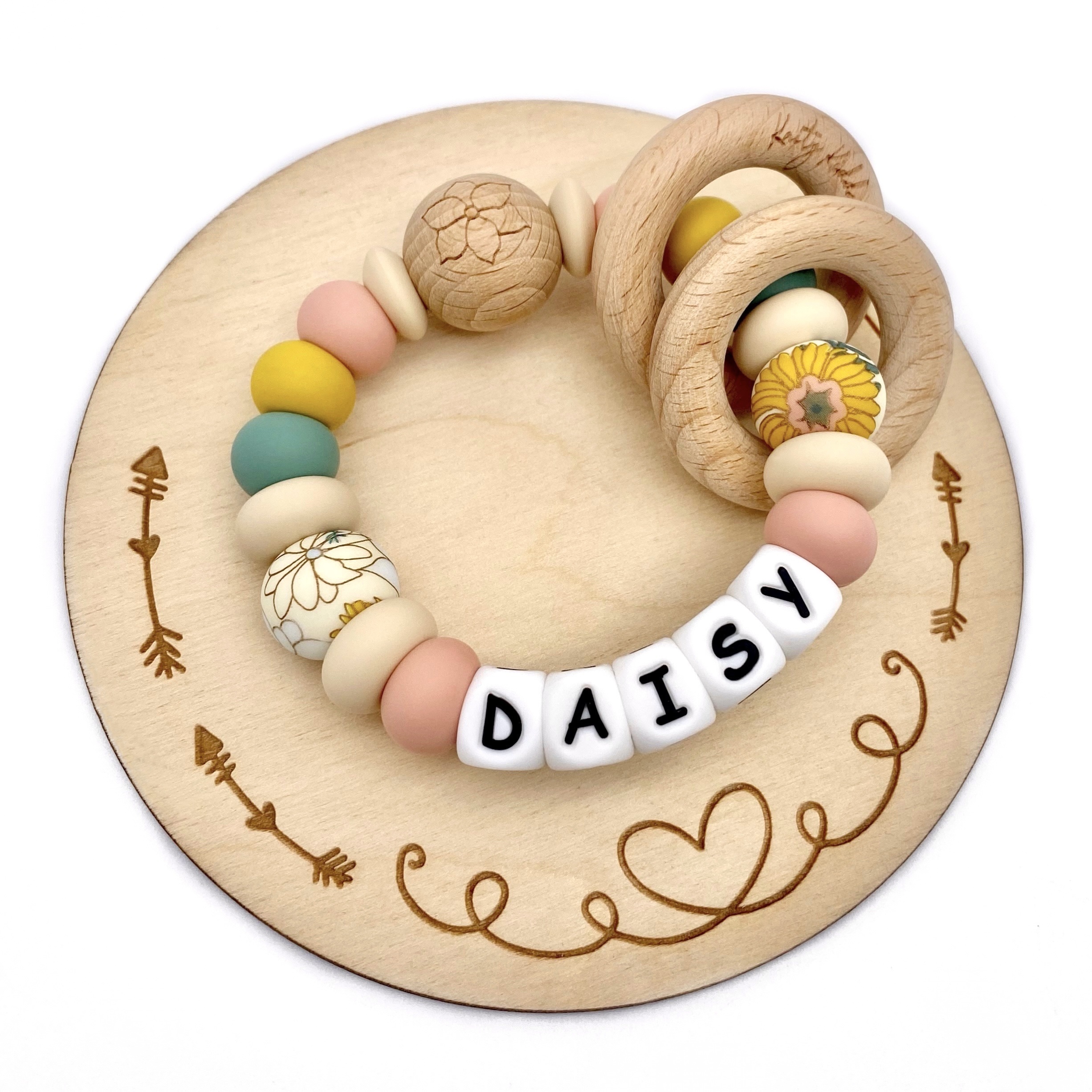 image Boho Floral Rattle - Image 1